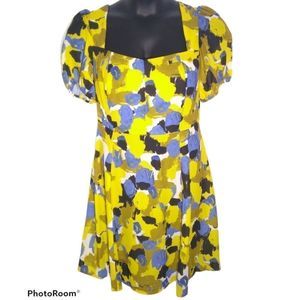 Tash+Sophie Floral Keyhole Sweetheart Mini Dress